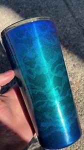 4.1K views · 31 reactions | #ColorFeature | Lace work with powder by @palmerspowders using Black Chrome III, Hawaii Blue, Dusted Candy Blue with a High Gloss Clear#prismaticpowders #prismatic #powdercoat #powdercoating #custom #customtumbler #palmerscoatings #blue | Prismatic Powders | Facebook