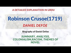 "Robinson Crusoe" by Daniel Defoe in Hindi|Introduction,Summary,Analysis and Themes in Hindi/Urdu