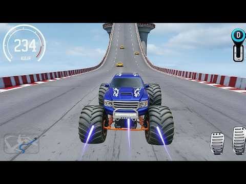 🚨 Monster Truck Stunt Racing - Extreme Mega Ramp Driver Simulator 3D 🚧 | Android Gameplay with Gadi!