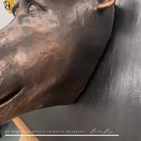 Creando una máscara de látex con efecto cobre