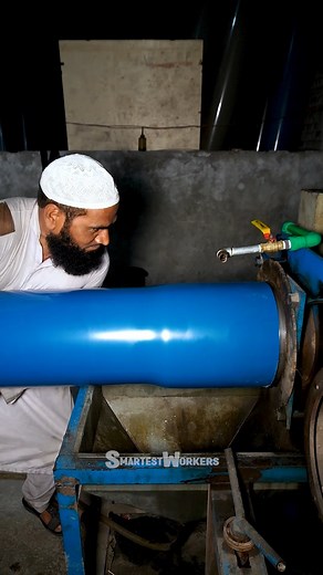 462K views · 5.2K reactions | Manufacturing Huge Blue PVC Pipes: The Complete Process Explained | Smartest Workers | Facebook