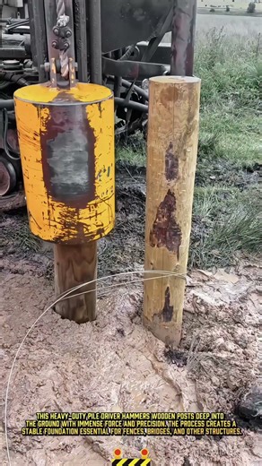 Best Epic Pile Driving for Super Fast Foundation Process #dailywork #constructionwork