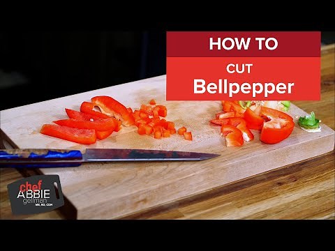 How to Deseed, Cut, Julienne and Dice a Bell Pepper (Step-by-Step Tutorial)