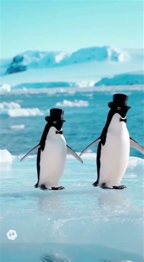 These tap dancing penguins are actually insane #shorts #penguin #viral