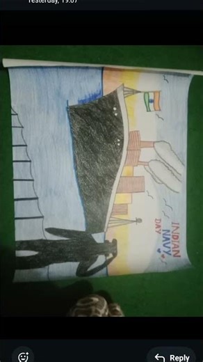 Indian navy day drawing 🧿