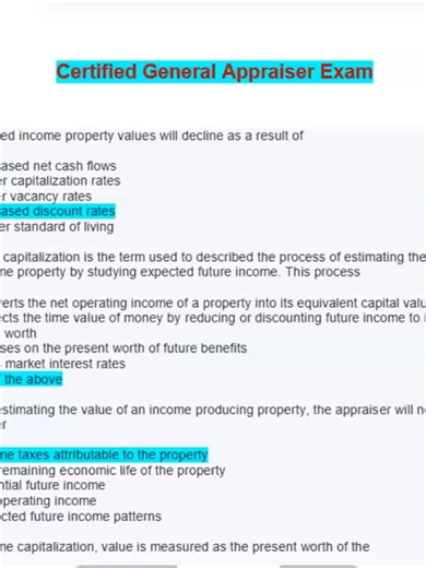 Certified General Appraiser Exam Prep 2026 🏢📘🔥 | 18-Page Comprehensive Study Guide | Full Review Prepare confidently for the Certified General Appraiser Exam (2026) with this comprehensive 18-page study guide designed to simplify complex valuation concepts and strengthen exam performance 💯✨ Whether you're reviewing for the national exam or reinforcing core appraisal principles, this guide keeps everything organized, practical, and exam-focused. Inside, you’ll review all major tested areas, i