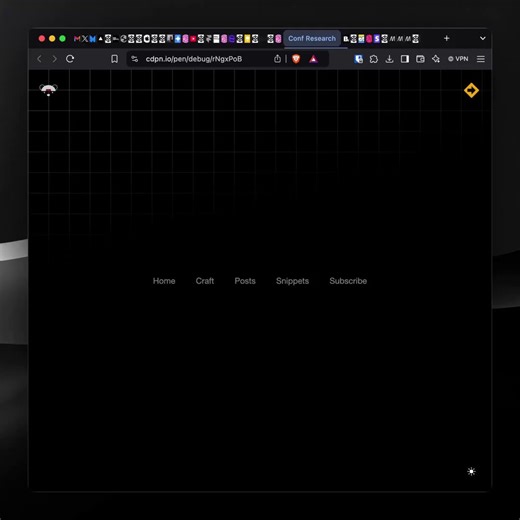 reminder: this magnetic nav link effect?jus' a few lines of css + anchor positioning 🤙li:has(a:is(:hover, :focus-visible)) { anchor-name: --a; }ul::before { position-anchor: --a; left: anchor(left); top: anchor(top); width: anchor-size(width);}