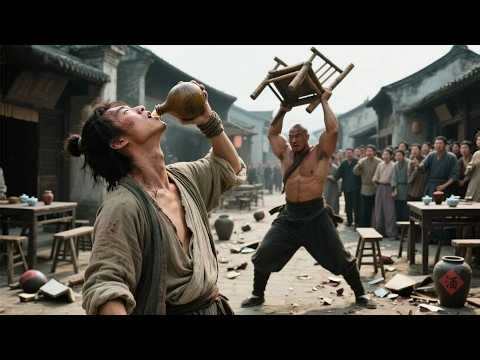 Drunken Master Shocks All—One Set of Drunken Fist Drops the Thugs!