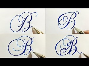 Stylish alphabets calligraphy | Letter B in calligraphy | alphabet B in calligraphy | Fancy letters