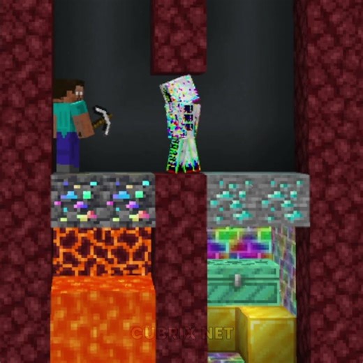 HELP Herobrine And From Entity In Nether #minecraft #roblox #memes