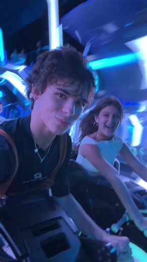 Benny and Jenny on TRON Ride Disney World