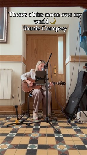 4.3K views · 336 reactions | There’s a blue moon over my world - Shunie Crampsey The words in this song would break your heart but they are also so comforting… it’s one of the most incredible songs to enter the music scene in recent years  #irishmusic #bluemoon #singer #guitar #folkmusic #acoustic #soloist #nimusic | Niamh McGlinchey | Facebook