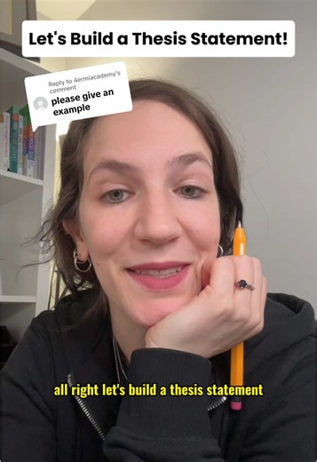 Replying to @4ermiacademy Hope this helps!! 💛 You can grab this FREE thesis statement builder on our store. Link in bio 🔗 #thesisstatement #essaywriting #tutoring #learning #education