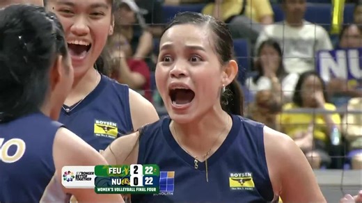 FOCUS ON HER 👀 Alexa Mata sparked—and sealed—the momentum-shifting run that kept the NU Lady Bulldogs alive in Set 3 against the FEU Lady Tamaraws in their UAAP Season 87 Women’s Volleyball Final Four showdown! #OneSports #UAAPSeason87 #StrongerBetterTogether #LegendsStartHere | One Sports