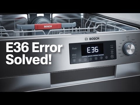 Bosch Dishwasher E36 Error Code FIXED Now (2026)