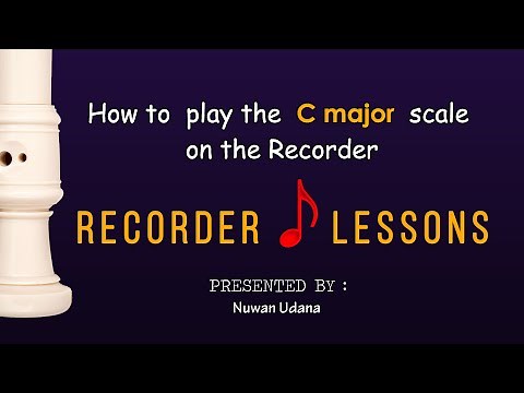 How to Play the C major Scale on the Recorder | RECORDER Lessons