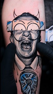 Van Gogh🤫 🙃🙃🙃 • Of course it’s Señor Salvador Dali👨‍🎨 You have to systematically create confusion, it sets creativity free. Everything that is contradictory creates life” Salvador Dali ✔️Done using: @pepax.official @dragonhawkofficial @sorrymomtattoo #tattooing #tattooart #tattooartist #tattooer #tattooist #tattoodesign #tattooidea #tattoo #besttattoos #polandtattoos #popart #emorart #emortattoo #salvadordali #tattoodo #tattoowork #tattooworkers | Emil EMOR Tattoo Artist