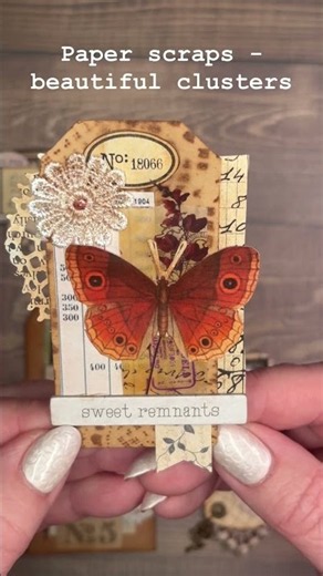 Paper Scraps to Beautiful Junk Journal Clusters 🦋 #shorts