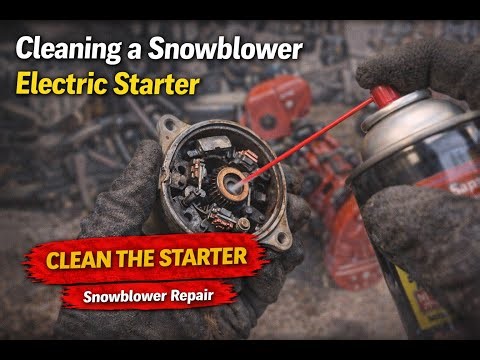 Snowblower Starter Motor Replacement and Assembly
