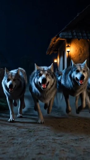 ⚠️ Wolves Attacked the Village at Night! People Fled…