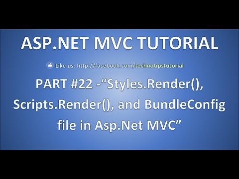 Part 22- Style.Render, Script.Render, and BundleConfig file in Asp.net MVC