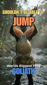 Goliath Frog: The Most Powerful Jump System Per KG | WildFitrat #superfrog #viral #shortvideo