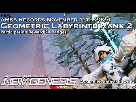 [PSo2:NGS] PSA: ARKs Records November 11th - Geometric Labyrinth Rank 2
