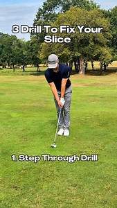698 reactions | 3 Drills To Fix Your Slice ⛳️ 1. Step Through Drill-...
