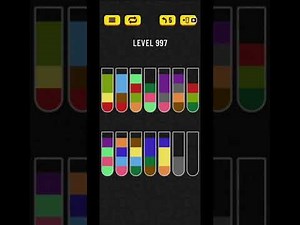 Water sort puzzle level 997