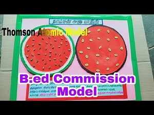 How To Make A Thomson Atomic Model (தாம்சன் அணுமாதிரி) TLM Model For 8th Science.