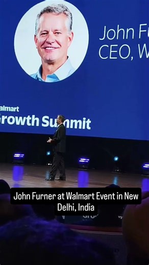 John Furner at Walmart Event in New Delhi, India