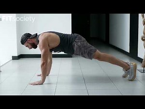 Plank Shoulder Taps with voice explanation - Abs & Core Fitness Exercise