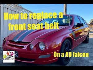 How to replace a seatbelt webbing that is worn - Ford Falcon AU to BA Seatbelt seatbelt upgrade.