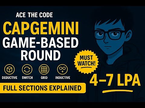 Capgemini Game-Based Round 🚀 | Full Rules Explained | Deductive • Switch • Grid • Inductive • Motion
