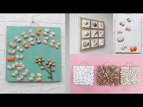 Seashell wall art | Seashell wall hanging | Home decorating ideas