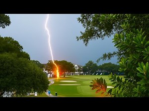 Top 10 most spectacular tree lightning strikes caught on camera