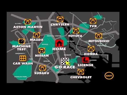 Gran Turismo 1 - NTSC-J (Japanese Version) - Intro, Menu, Quick Arcade Race, GTO Twin Turbo