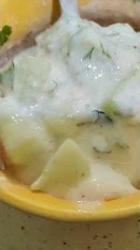 This Cool Salad is Mixed with Yogurt