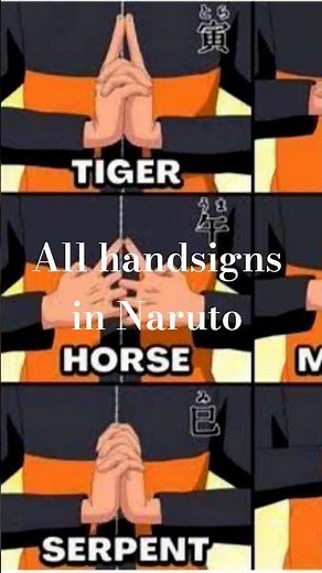 all handsigns in Naruto