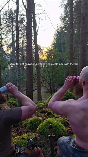 Cold one with the bro...