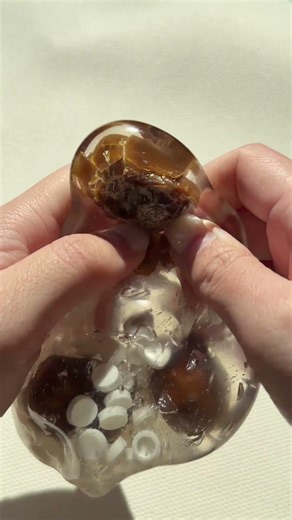 Chocolate candy crunchy ball #stressball #yoyosquishy