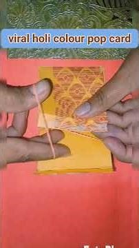 DIY Holi prank card #holi card #holi song # diy holi colourpop card