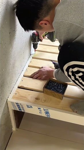 Wooden Bed Slats Installation – Satisfying Carpentry