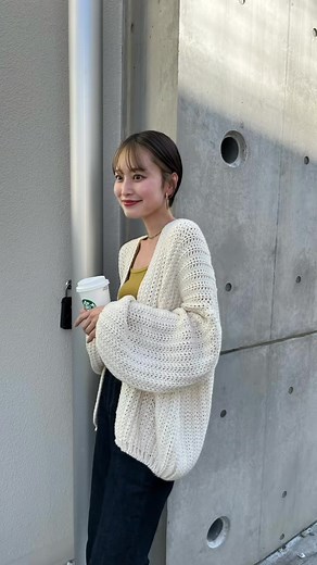 今年の秋ヘビロテ決定のニットカーデ🤍 neamで9/7(水) 21:00から発売です✨