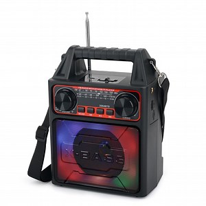 [Hot Item] Portable Bluetooth Speaker 3band Am FM Sw Solar Panel Rechargeable Small Radio