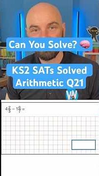 KS2 SATs Solved - Arithmetic 21 - Fractions | Year 6 SATs
