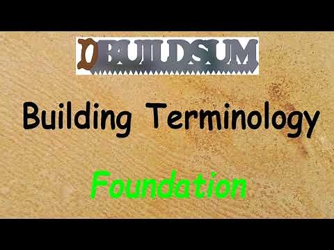Building Terminlogy - Foundations
