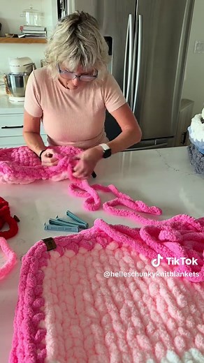 Special Heart Pillow and Chunky Blanket Order