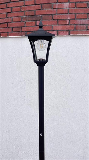 Solar lamp post that instantly upgrades your outdoor space ✨✨No wiring, solar powered, and turns on automatically at night. Adds curb appeal to patios, walkways, and gardens with zero effort.😘 #solarlighting #tiktokshopfinds #outdoordecor #yardupgrade#TiktokShopHolidayHaul