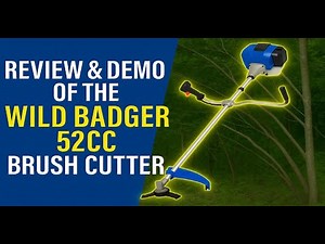 Wild Badger 52cc brush cutter / string trimmer review and demo